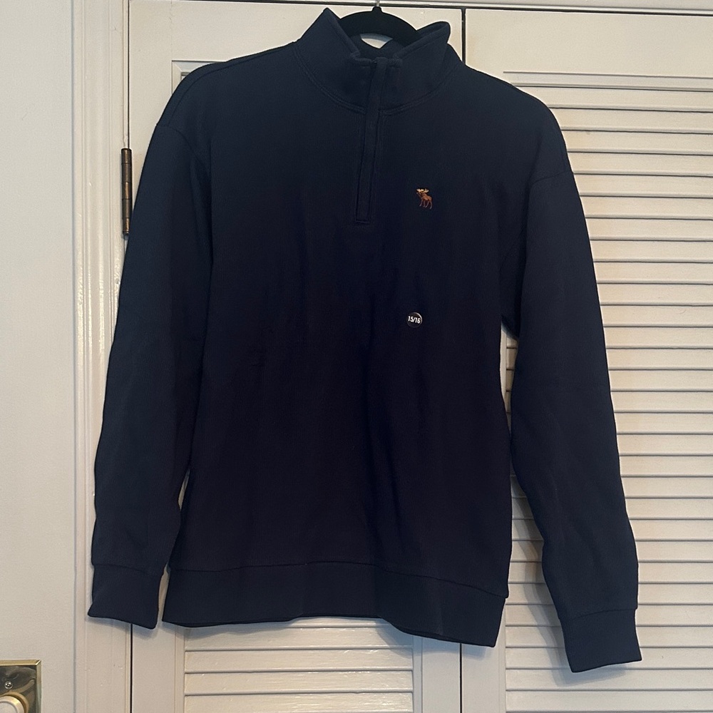 Abercrombie Kids Dark Blue Zip-Up Sweater NWT